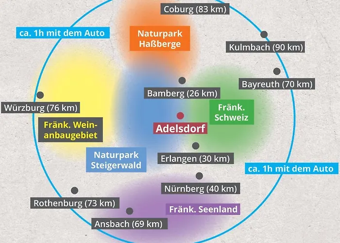 Appartement Grosse 120 Qm Ferienwohnung Fuer 6-12 Personen Mit Parkplatz Nahe Bamberg Adelsdorf